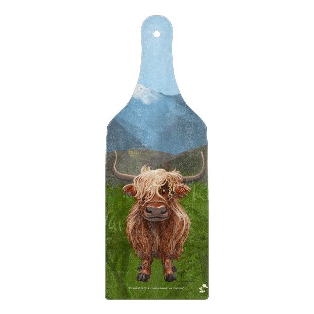 Planche À Découper Cadeaux et accessoires de vache Highland (Devant)