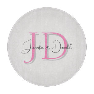 Planche À Découper Calligraphie classique tendance monogramme