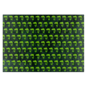 Planche À Découper Caméléon mignon vert