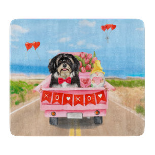 Planche À Découper Camion de la Saint-Valentin pour chien havanais