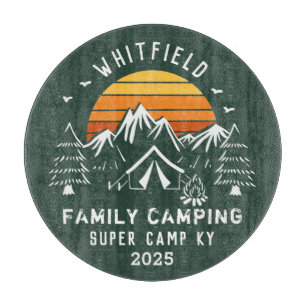 Planche À Découper Camping de jumelage de vacances en famille personn
