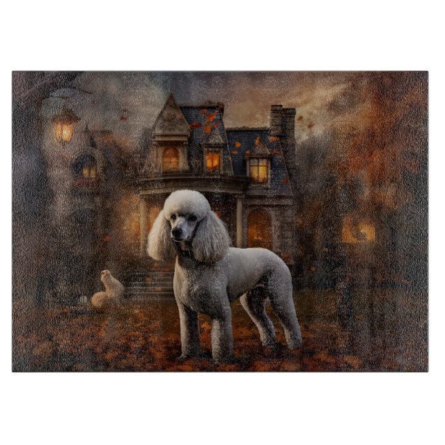 Planche À Découper Caniche Halloween Épouvantable (Devant)