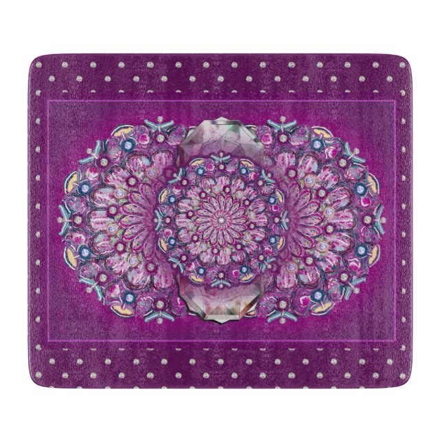 Planche À Découper Cardinal Red Rosace (Devant)