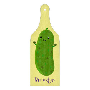 Planche À Découper Caricature de cornichon joyeux