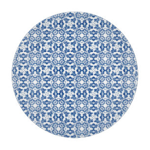 Planche À Découper Carrelage bleu en verre