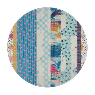 Planche À Découper Carrelage en Patchwork Carreaux Design Motif sans 