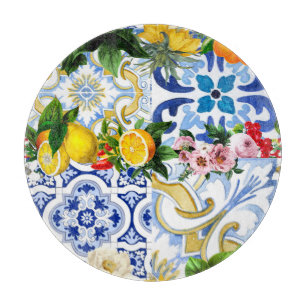Planche À Découper Carrelage méditerranéen, majolica, style sicilien 