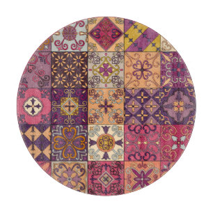 Planche À Découper Carrelage portugais : motif de style talavera.