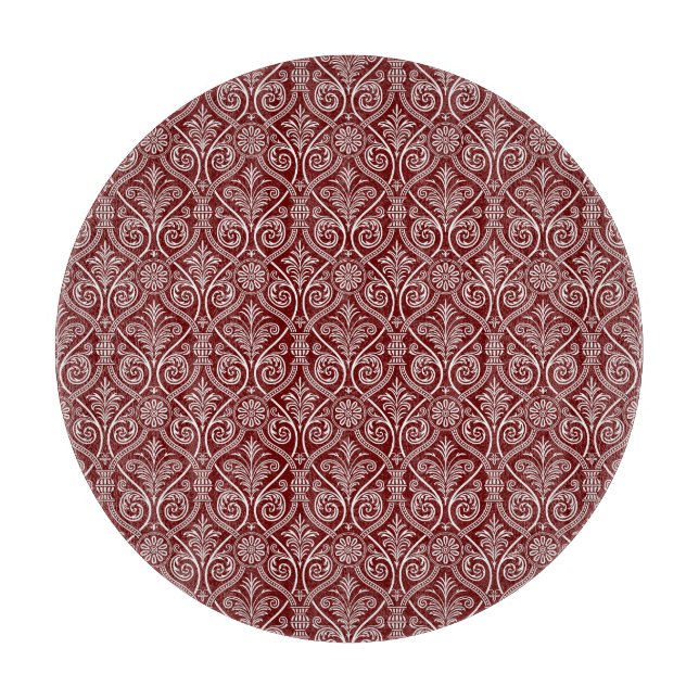 Planche À Découper Carte à découper à rayures rouges (Devant)