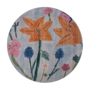 Planche À Découper Carte à découper en Lily orange