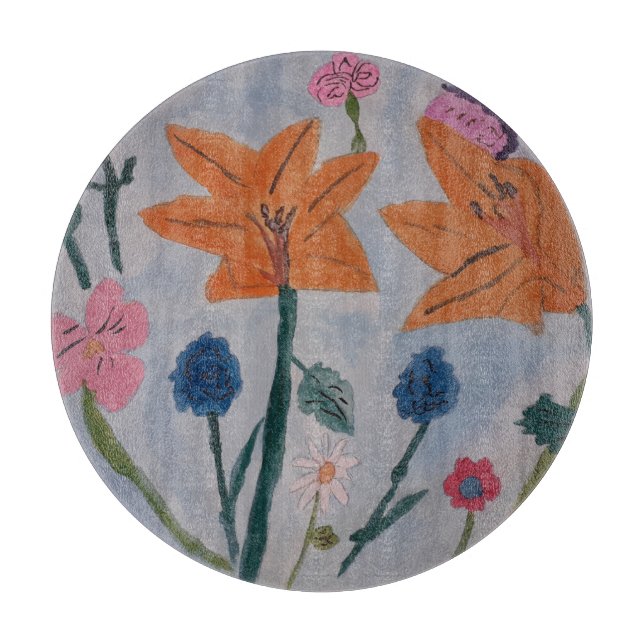 Planche À Découper Carte à découper en Lily orange (Devant)