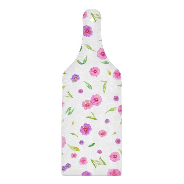 Planche À Découper Carte à découper florale - Cadeau nouvellement mar (Devant)