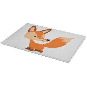 Planche À Découper Carte à découper Fox Cartoon sympa