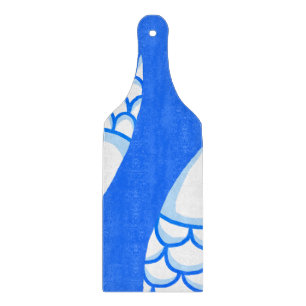 Planche À Découper Carte à découper Motif Blue Abstrait Fish Scales