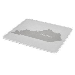 Planche À Découper Carte à la maison d'état de silhouette du Kentuc