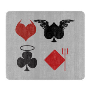 Planche À Découper Carte Angel et Diable s'adapte à Grey