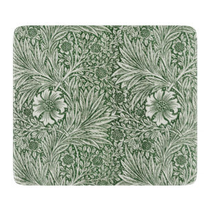 PLANCHE À DÉCOUPER CARTE DE CHOPPAGE EN VERRE : WILLIAM MORRIS : MARI