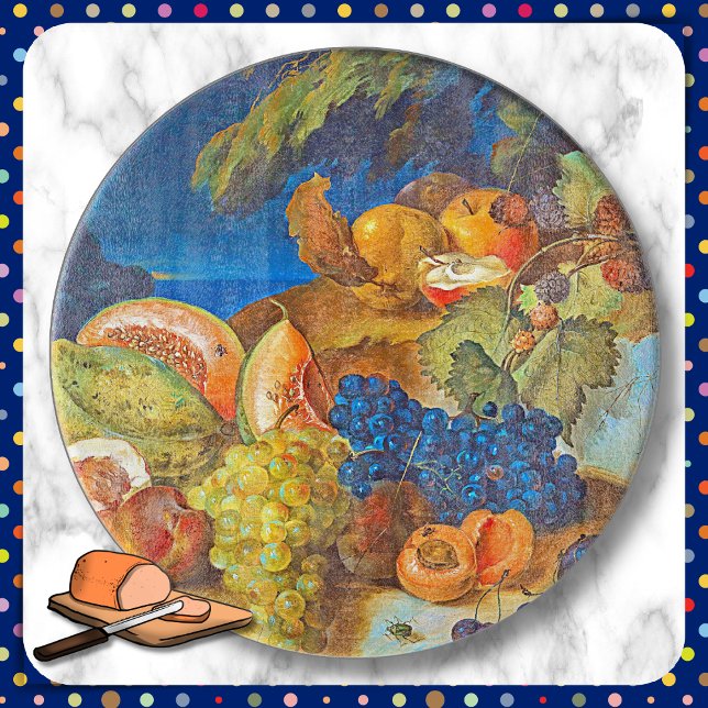 Planche À Découper CARTE DE COUPE - 12" - Vie morte - Variété de frui (Créateur téléchargé)