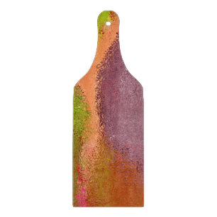 PLANCHE À DÉCOUPER CARTE DE COUPE ABSTRAITE EN VERRE MULTI-COLORÉ VIB