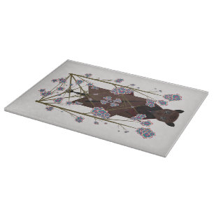 Planche À Découper Carte de coupe en verre Fox volante 15x11