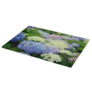 Planche À Découper CARTE DE COUPE EN VERRE Hydrangea Mix-15x11