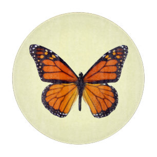 Planche À Découper Carte de découpe à papillon orange