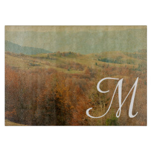 Planche À Découper Carte de découpe en verre Monogramme côté pays ita