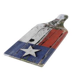 Planche À Découper Carte de découpe et de service du drapeau du Texas