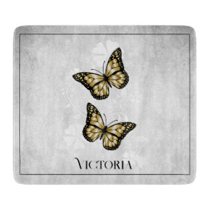 Planche À Découper Carte de découpe personnalisée à base de papillon 