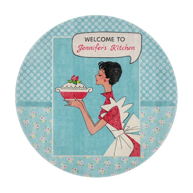 Planche À Découper Carte de découpe personnalisée rétroactive - Round (Devant)