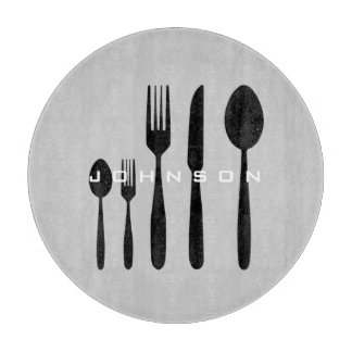 Planche À Découper Carte de découpe Silverware personnalisable