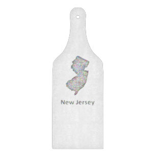 Planche À Découper Carte de New Jersey