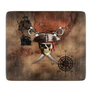 Planche À Découper Carte de pirate