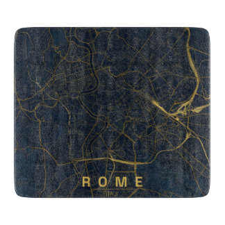 Planche À Découper Carte de Rome Italie Design Minimaliste