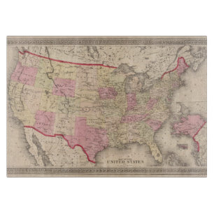 Planche À Découper Carte des Etats-Unis 5