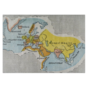 Planche À Découper CARTE du MONDE, c1300.