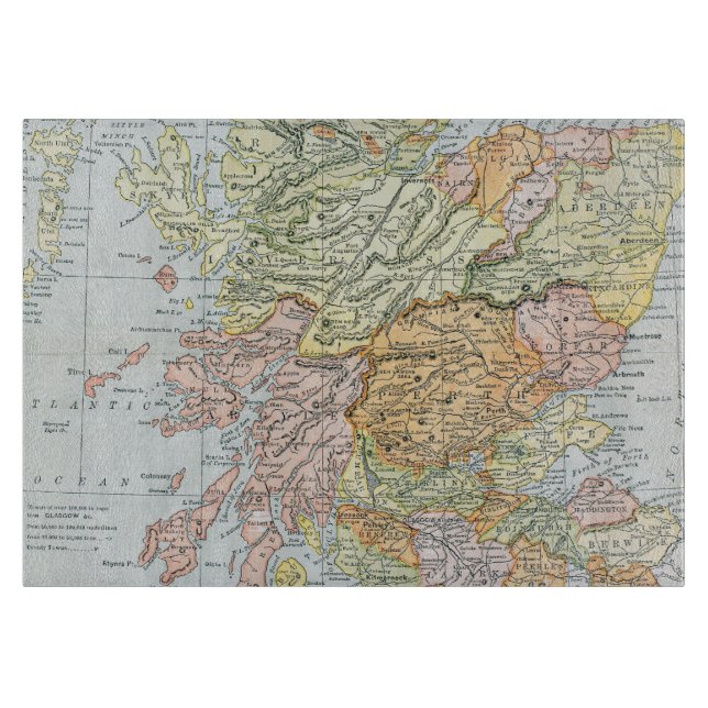 PLANCHE À DÉCOUPER CARTE : L'ECOSSE (Devant)