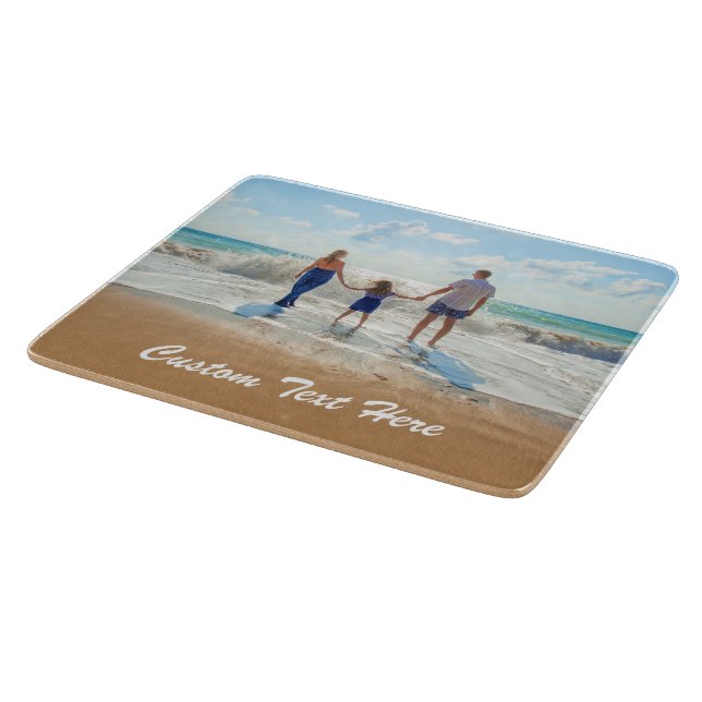 Planche À Découper Carte photo personnalisée Votre cadeau Photos (Coin)
