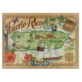 Planche À Découper Carte Porto Rico - Carte