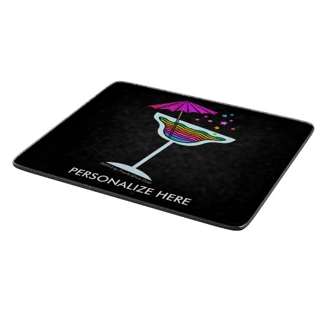 PLANCHE À DÉCOUPER CARTES DE COUPE EN VERRE - MARGARITA DESIGN (Coin)