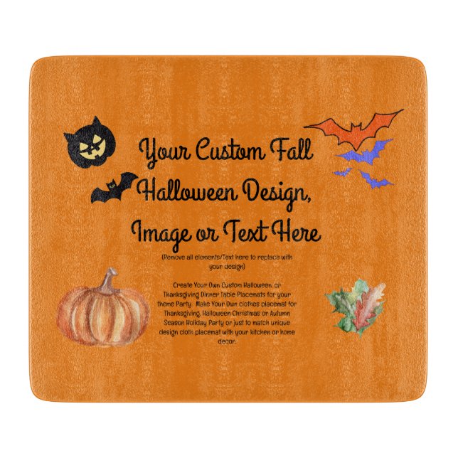 Planche À Découper Cartes d'Halloween personnalisées, Décoratif perso (Devant)