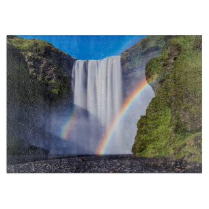 Planche À Découper Cascade et arc-en-ciel
