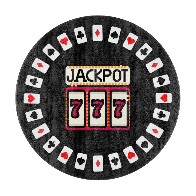 Planche À Découper Casino Hit the Jackpot 777 (Devant)
