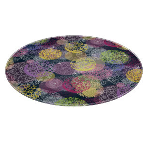 Planche À Découper Cercle de points Polka de la Cute Abstraite