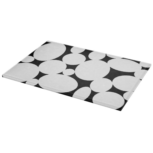 PLANCHE À DÉCOUPER CERCLES BLANCS (Coin)