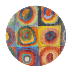 Planche À Découper Cercles concentrés Carré de Kandinsky
