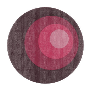 Planche À Découper Cercles violets rétro