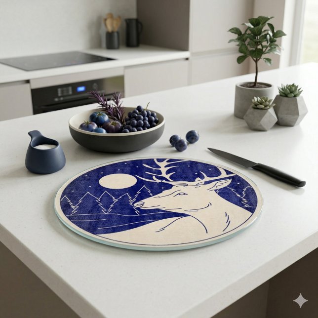 Planche À Découper Cerf au clair de lune (Créateur téléchargé)