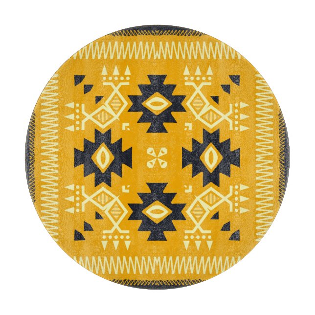 Planche À Découper châle carré, cachemire floral batik paisley. (Devant)