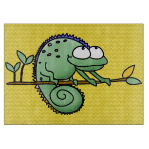 Planche À Découper Chameleon Cute Funny